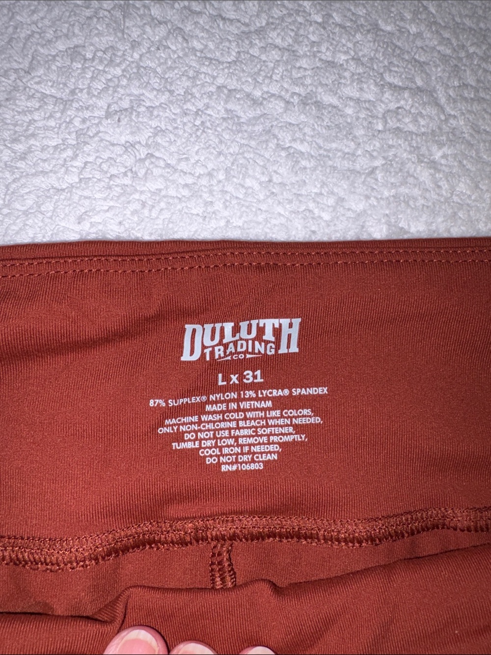 Duluth Trading noga supplex Wide-Leg Pants in Brick Red women’s lg 31 - Picture 5 of 12